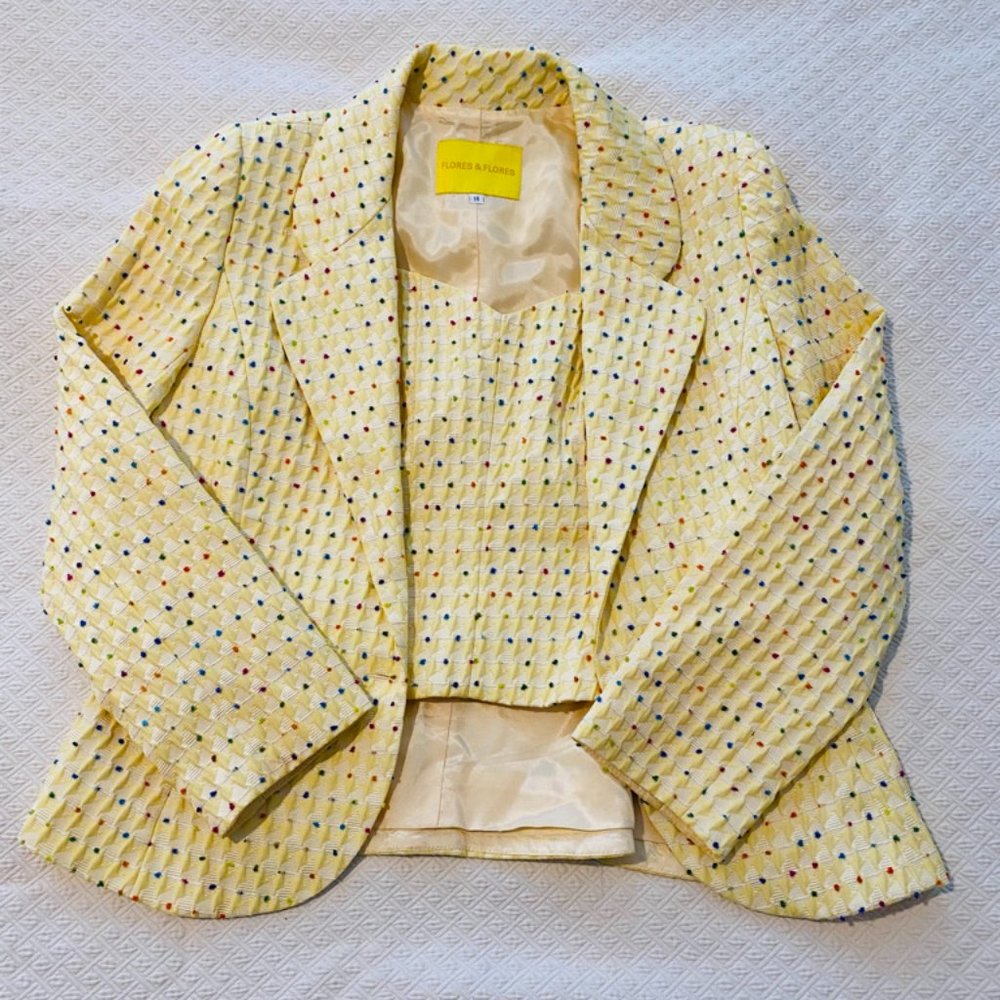 Flores & Flores Blazer Set with Top Size 14